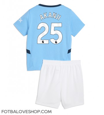 Manchester City Manuel Akanji #25 Dětské Domácí Dres 2024-25 Krátký Rukáv (+ trenýrky)